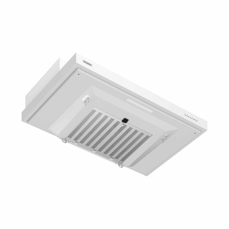 FUJIOH 90cm Made In Japan Slim Hood - Texture White (exclude Installation) FR-FS2290RP XW-image 2
