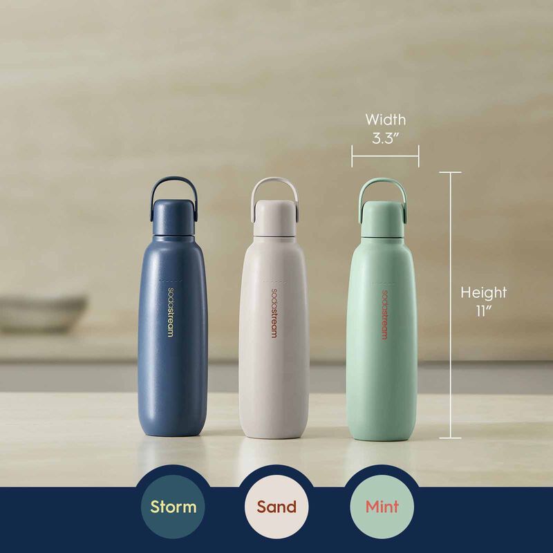 SODASTREAM Fizz & Go Metal Water Bottle - Storm FIZZ & GO METAL WATER BOTTLE STORM - 1062401980-image 2