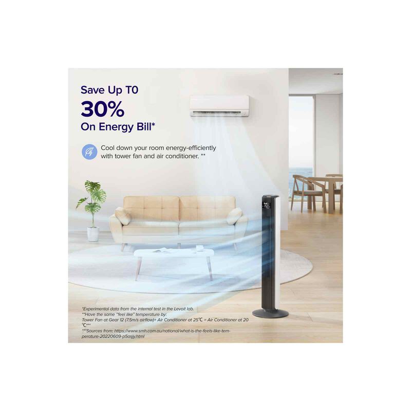 LEVOIT Classic 42in Dc Tower Fan (white) LV-TWFAN-UK-image 7