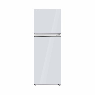 TOSHIBA 2 Door Fridge Tmf White Glass (411l) GR-RT559WE-PMX(21S)