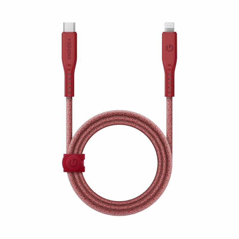 ENERGEA Flow C-l Mfi Cable 480mbps With Mct 1.5m - Red CBL-FLCL-RED150M-image 1