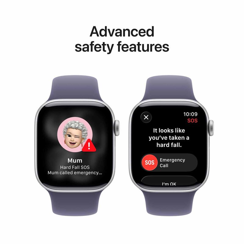 APPLE Watch Series 11 Gps + Cellular 42mm Silver Aluminium Case With Purple Fog Sport Band - S/m MF8H4X/A-image 4