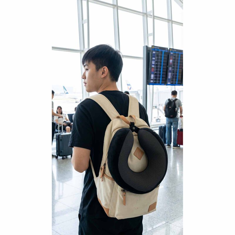 OTO Neck Relaxar Portable Neck Pillow - Black NR-103 - BLACK-image 4