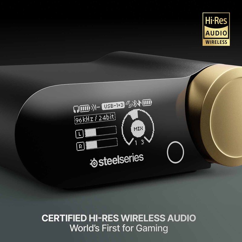 STEELSERIE Hi-res Audio Wired And Wireless Certified + Gamehub - Sage And Gold ARCTIS NOVA ELITE - SAGE AND GOLD-image 3
