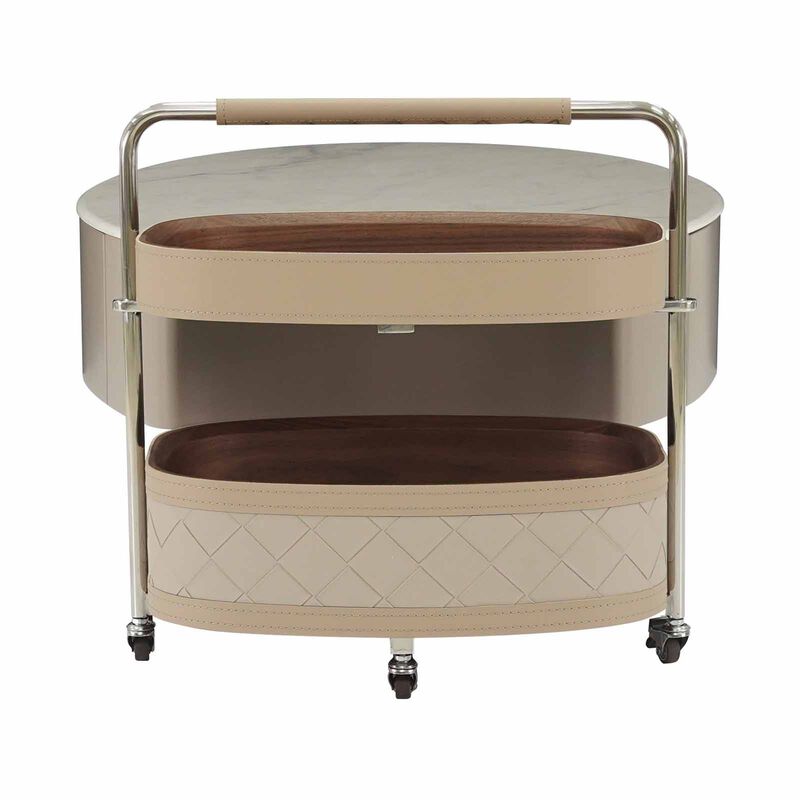 MUZE Coffee Table With Trolley Side Table TROKEY-image 4