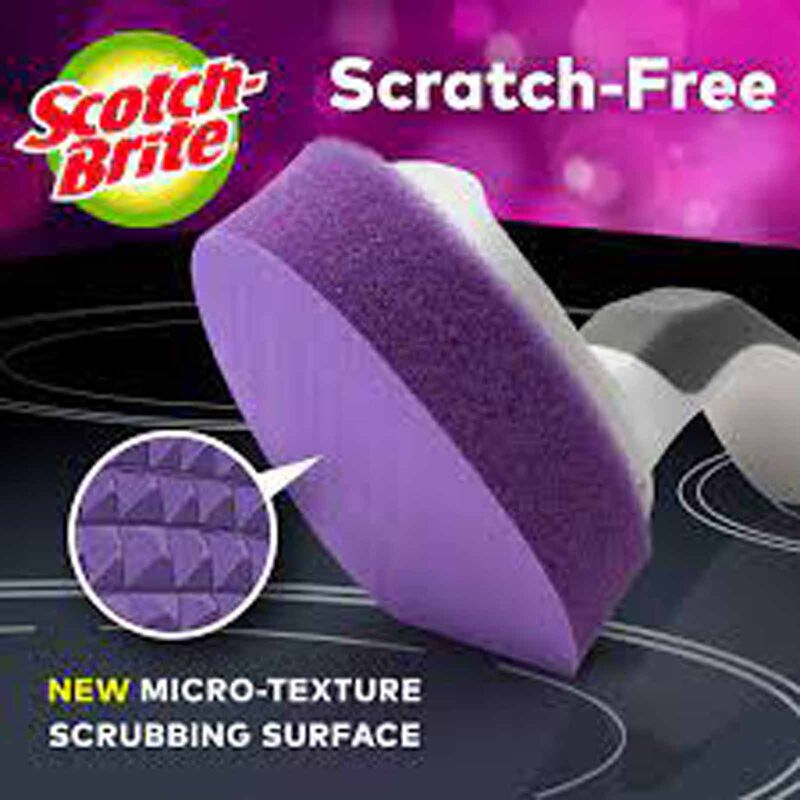 3M SCOTCHB Glass Cooktop Cleaner Wand 1wand With 2 Heads 950-CT-W-image 7
