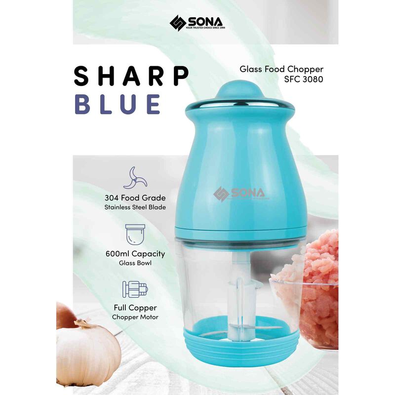 SONA Glass Food Chopper SFC3080-image 1