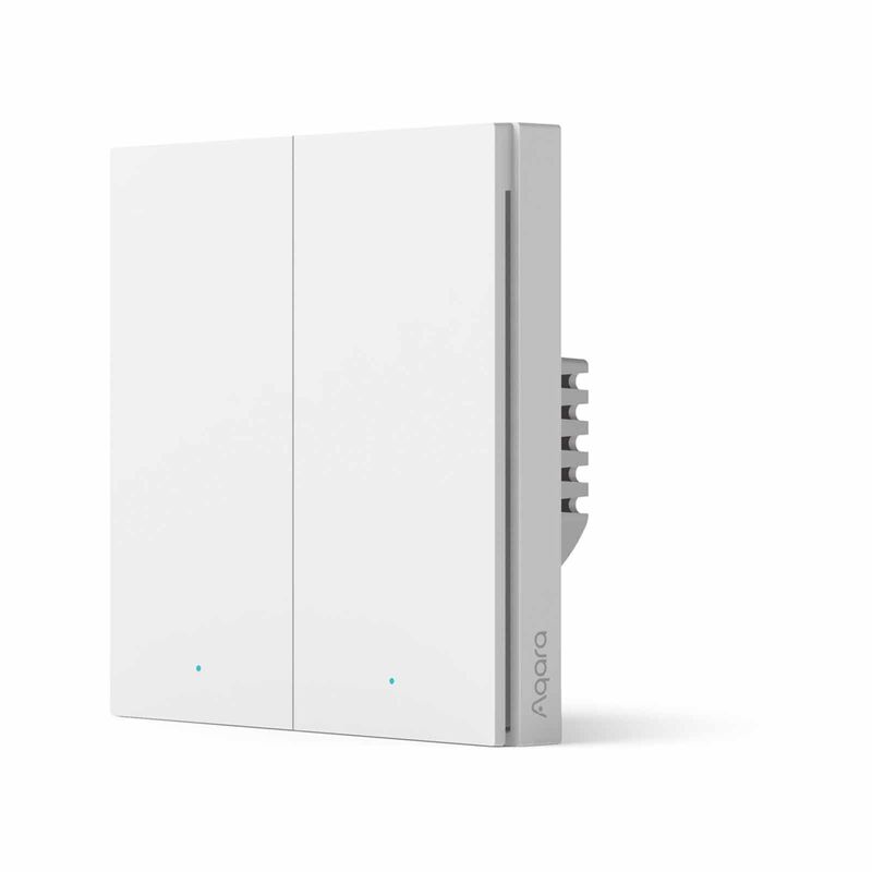 AQARA Wall Switch H1 (double Rocker, With Neutral) White WALL SWITCH H1 (DOUBLE ROCKER WITH NEUTRAL)-image 2