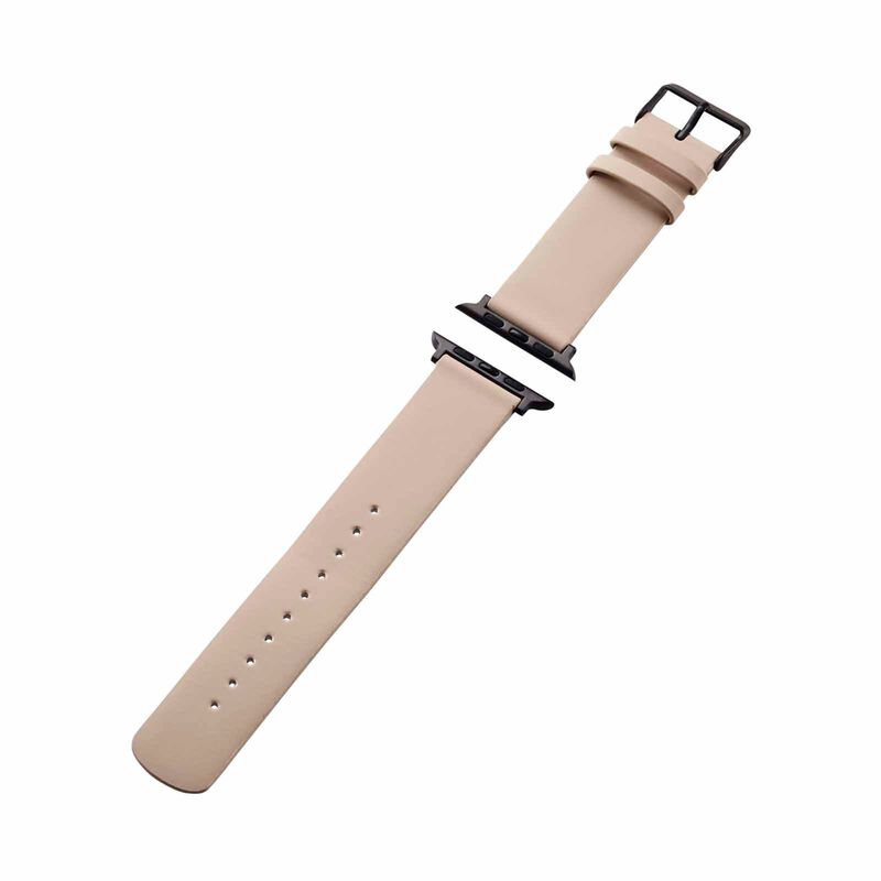 ELECOM Soft Leather Apple Watch Band 49/45/44/42mm (greige) AW-45BDLGB-image 1