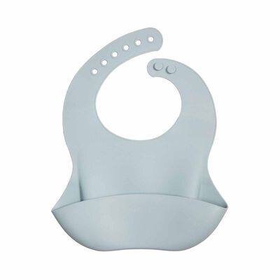 SNAPKIS Dusty Blue SIL BIB