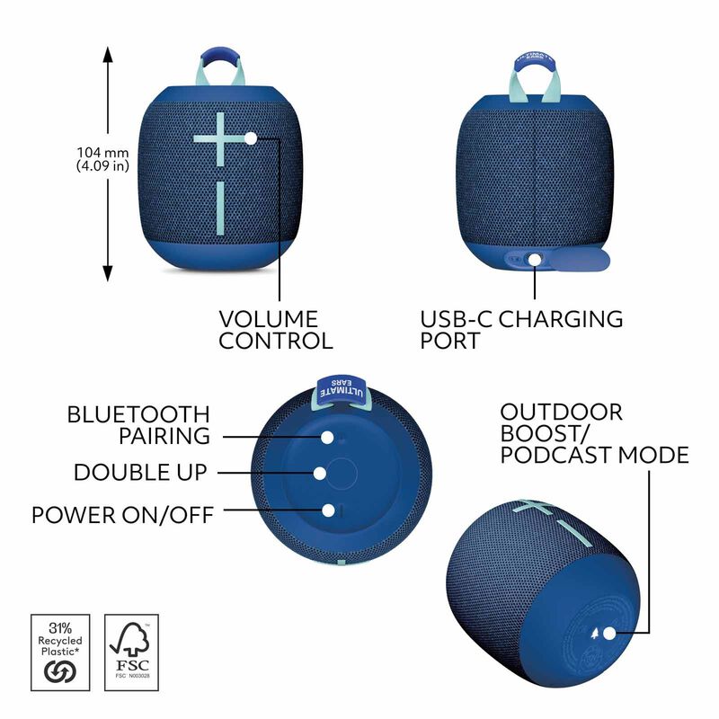 ULTIMATE E Ultimate Ears Wonderboom 4 - Cobalt Blue 984-001901-image 3