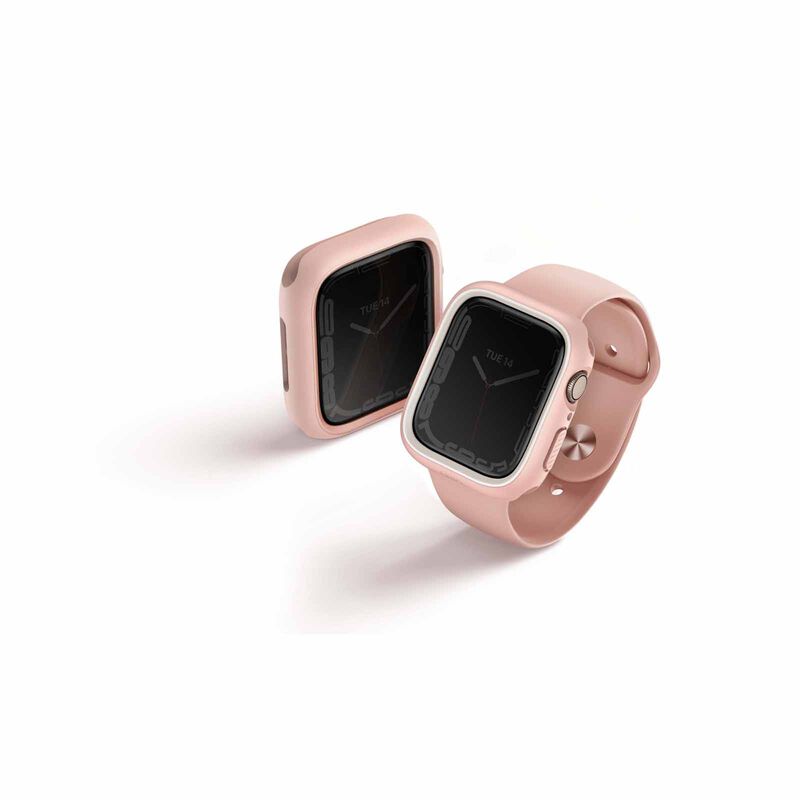 UNIQ Moduo Apple Watch Case With Interchangeable Pc Bezel 45/44mm - Blush (pink/white) UNIQ-45MM-MDPNKWHT-image 3
