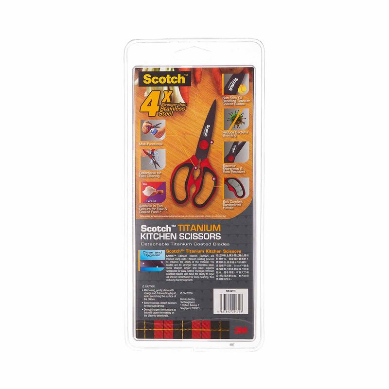 3M SCOTCH Scotch Kitchen Scissor Titanium Detach Red KS-DTR-image 6