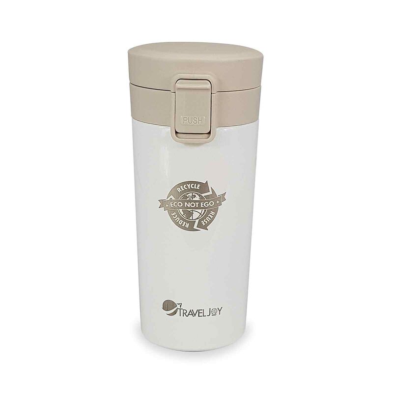 TRAVEL JOY Eco Insulated Mug (380ml) Ivory TJECOMUG-IV-image 1