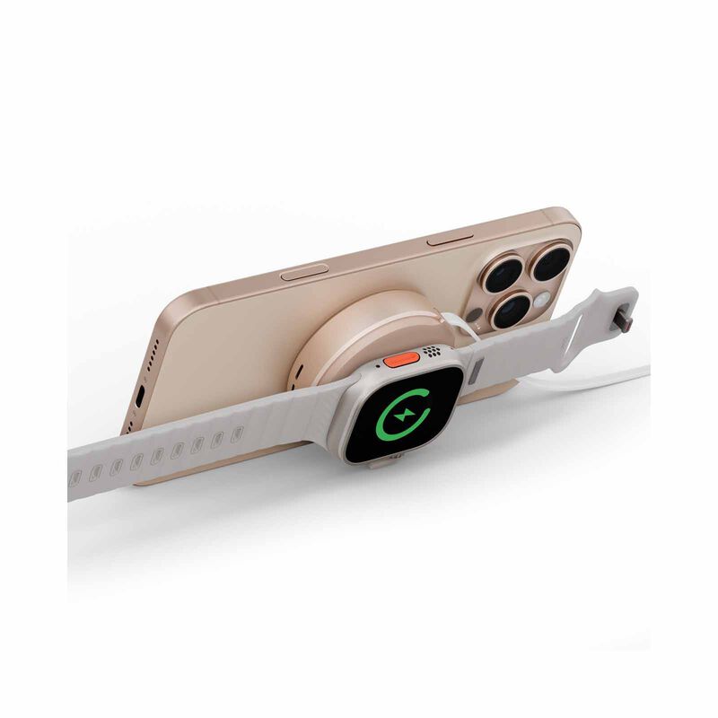 ENERGEA Magduo Arc, 2in1 Phone And Apple Watch Charger With Retractable Cable- Gold MAG-DUOARC-GLD-image 3