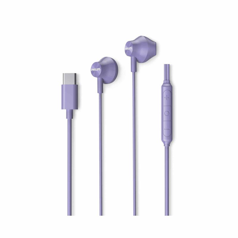 PHILIPS Wired In-ear, 1.2m, 14.2mm Neodymium Driver, Built-in Mic, Play/pause Button TAE2000PP/97-image 2