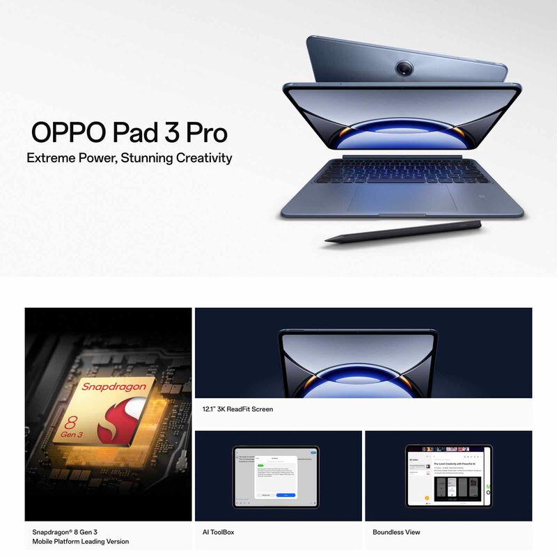OPPO Pad 3 Pro Wifi(12gb+256gb)tablet Starlit Blue PAD 3 PRO-image 5