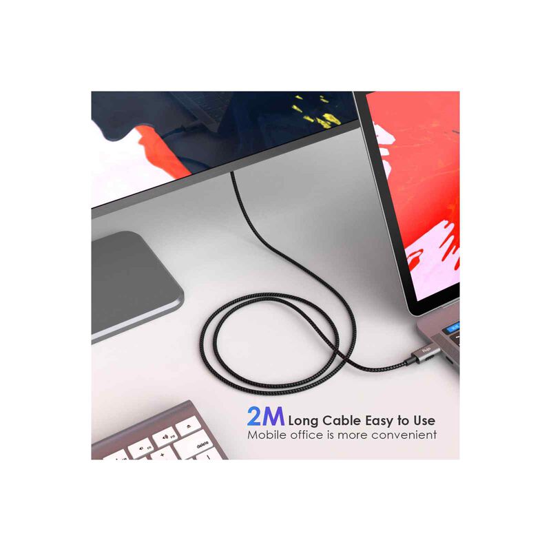 FLUJO Usb C To Mini Display Port Cable Silver FJ-X-31-S-image 10