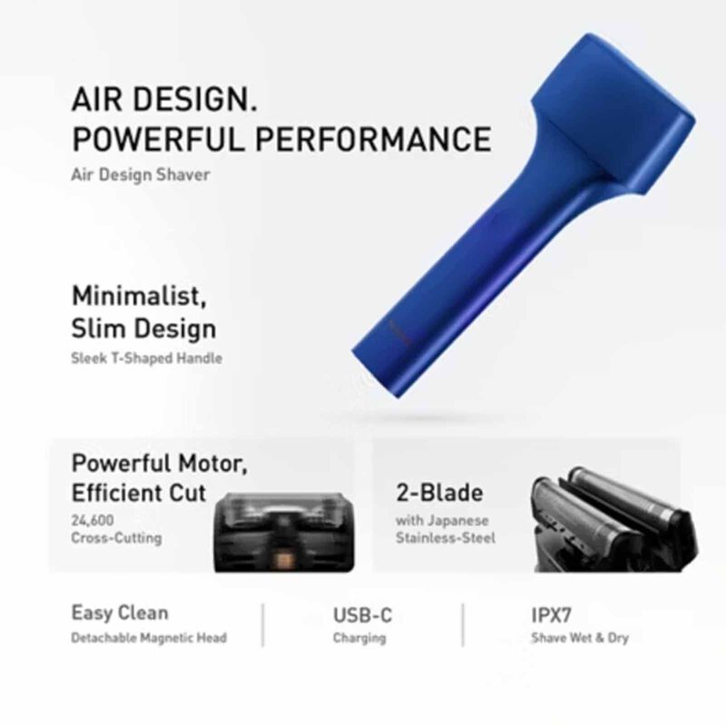 PANASONIC 2-blade Air Design,high-speed Linear Motor Shaver - Dark Grey ES-TM2A-H451-image 6