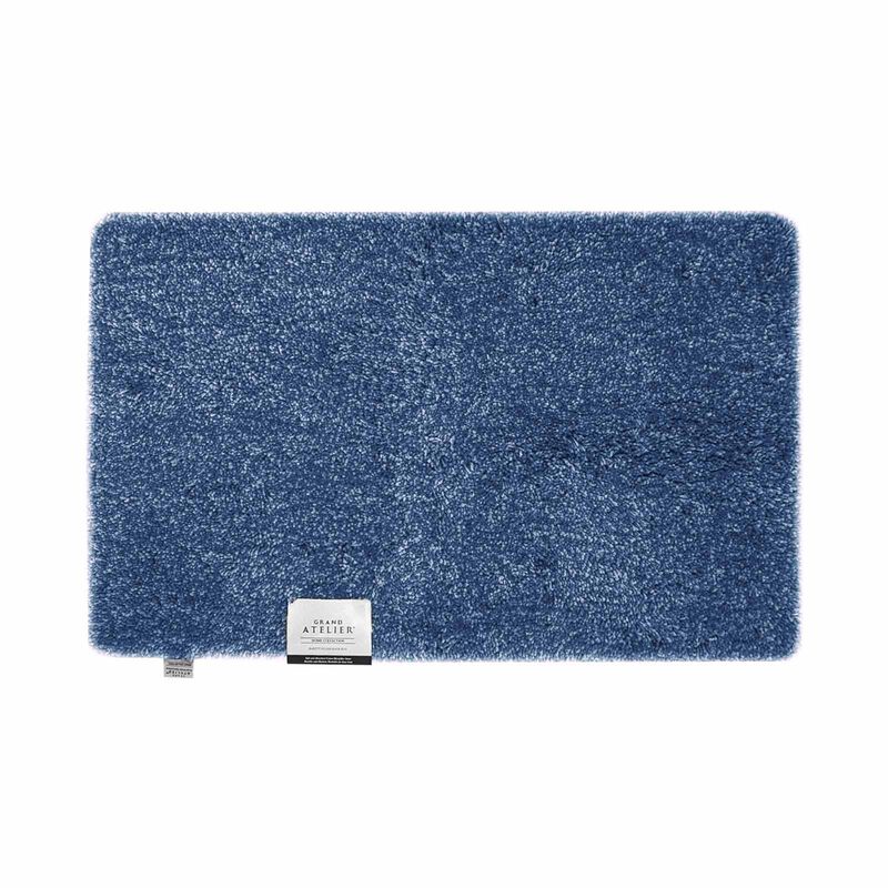 GRAND ATEL Plush Bath Rug - Navy HOME COLLECTION BARETT-image null