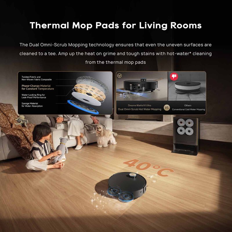 DREAME Matrix 10 Robot Vacuum Cleaner DM-MTX10-GL-image 7