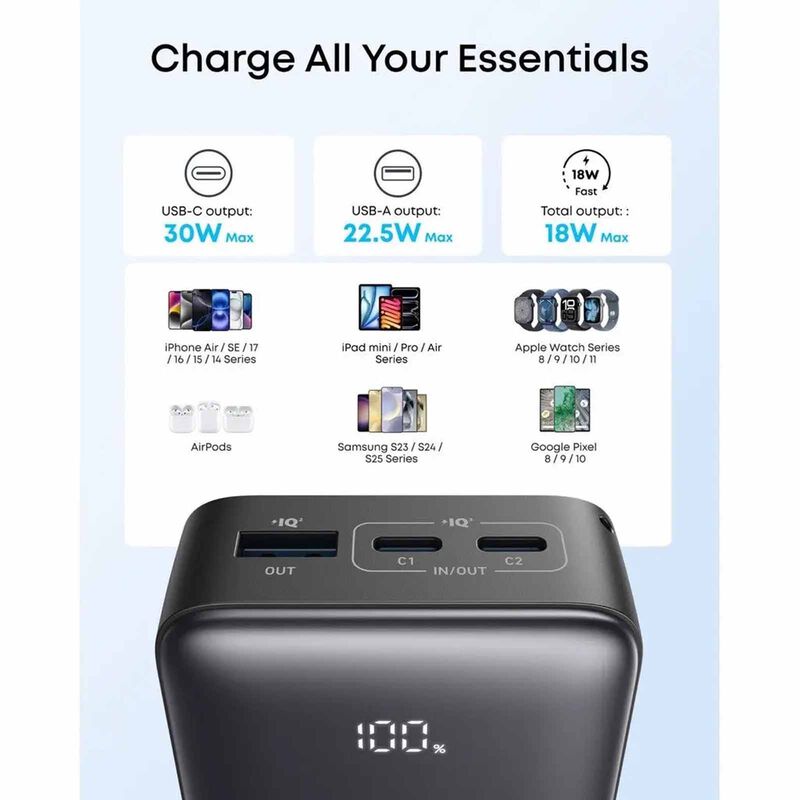 ANKER Zolo Powerbank 10000mah 30w Fast Charging Compact Portable Charger A110JH11-image 3