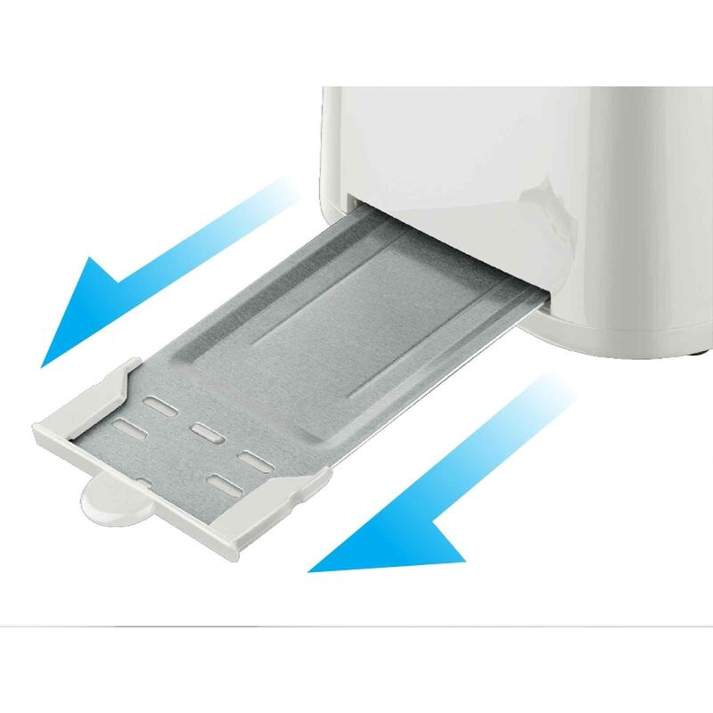 CORNELL Pop-up Toaster With Cover - White CTEDC2000WH-image 4