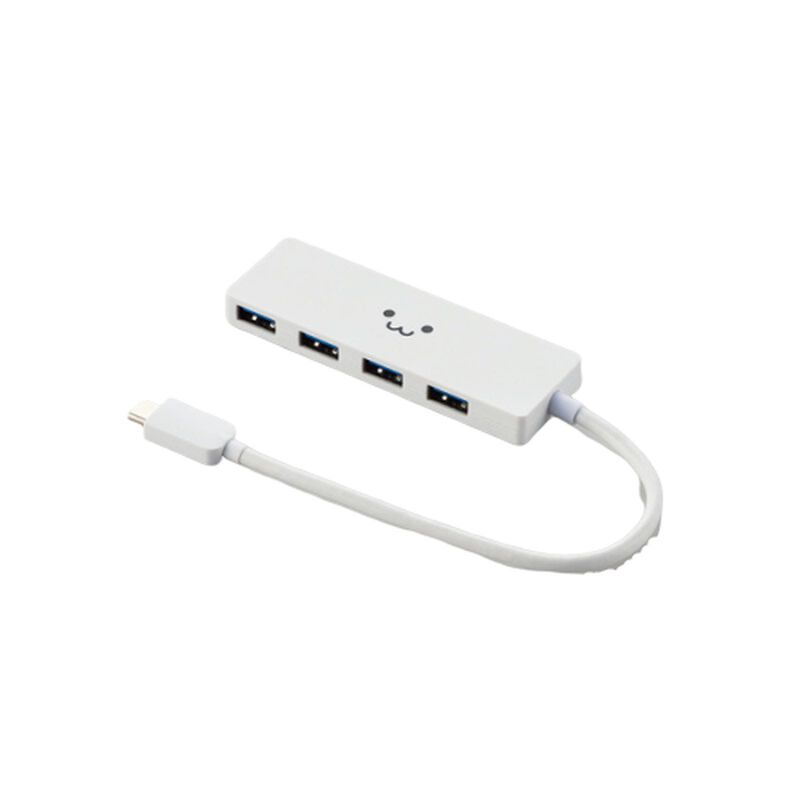ELECOM 4 Ports Type C Usb 3.1 (white) U3HC-A429BWF-image 1
