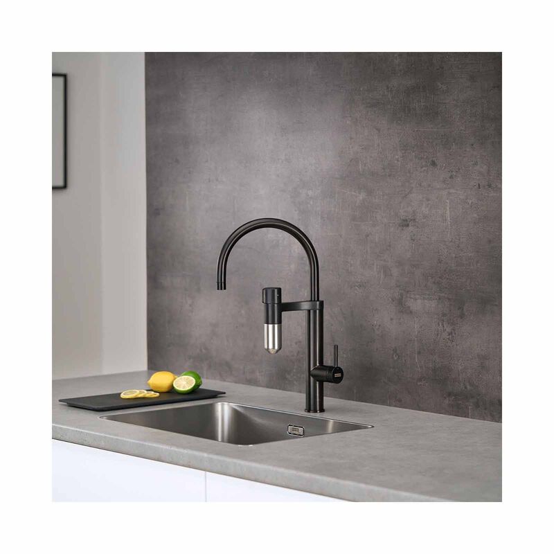 FRANKE Franke Tap Vital Capsule Filter Tap J-spout Industrial Black Steel Optic Vital 241 - Exclude Instal VITAL 241-image 4