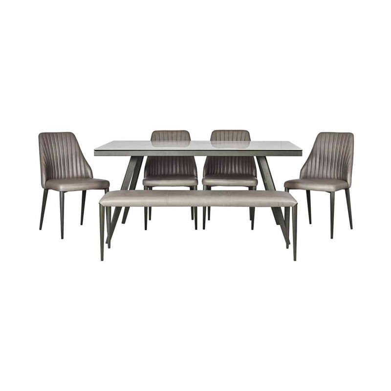 6 Piece Dining Set NEW GRAYSON-image 1