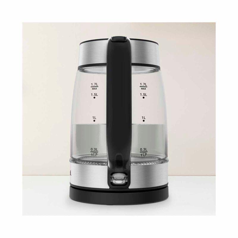 TEFAL Glass Kettle (1.7l) - Black KI6058-image 2