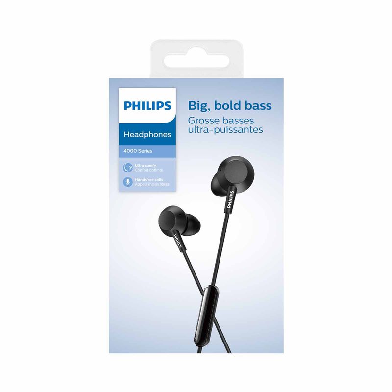 PHILIPS In-ear Headphones With Mic TAE4105BK/00-image 5