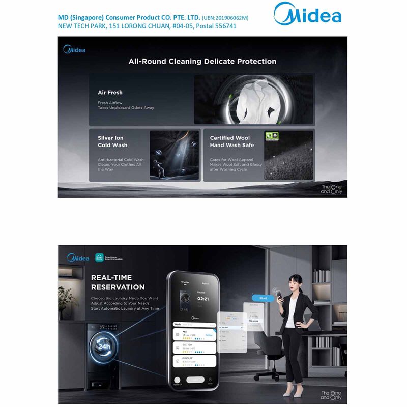 MIDEA Washbot 10kg/7kg Combo With Robot Vac WBMF310-image 8