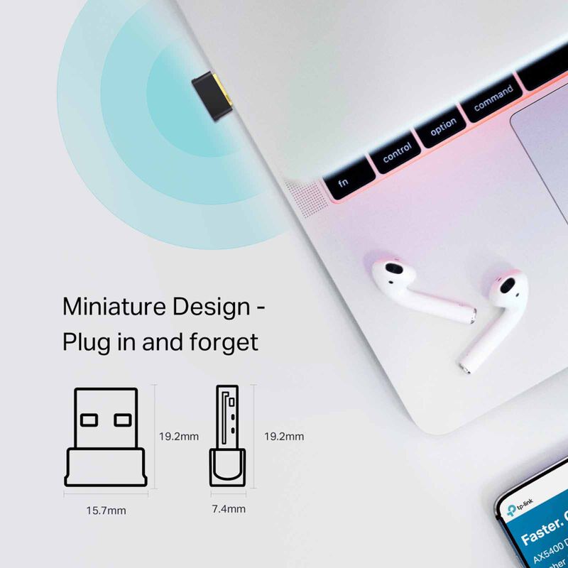 TP LINK Ac600 Nano Wi-fi Bluetooth Usb Adapter T600UB NANO-image 4