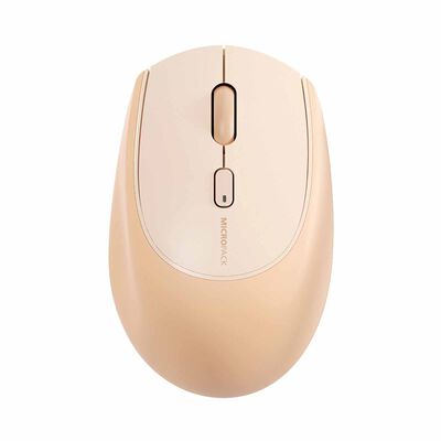MICROPACK Lifestyle 2.4g + Bluetooth Wireless Mouse- Cream MS-201W-CR