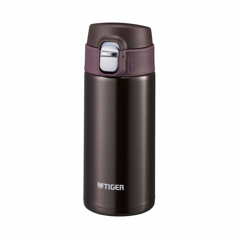 TIGER 0.36l One Push Lid Stainless Steel Bottle (chocolate Brown) MMJ-A361 (TC)-image null