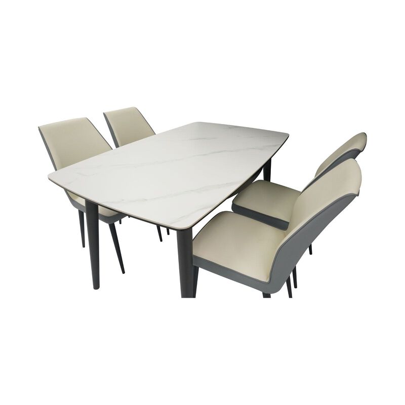 MUZE 5 Piece Extendable Dining Set ODIN + ITALO-image 3