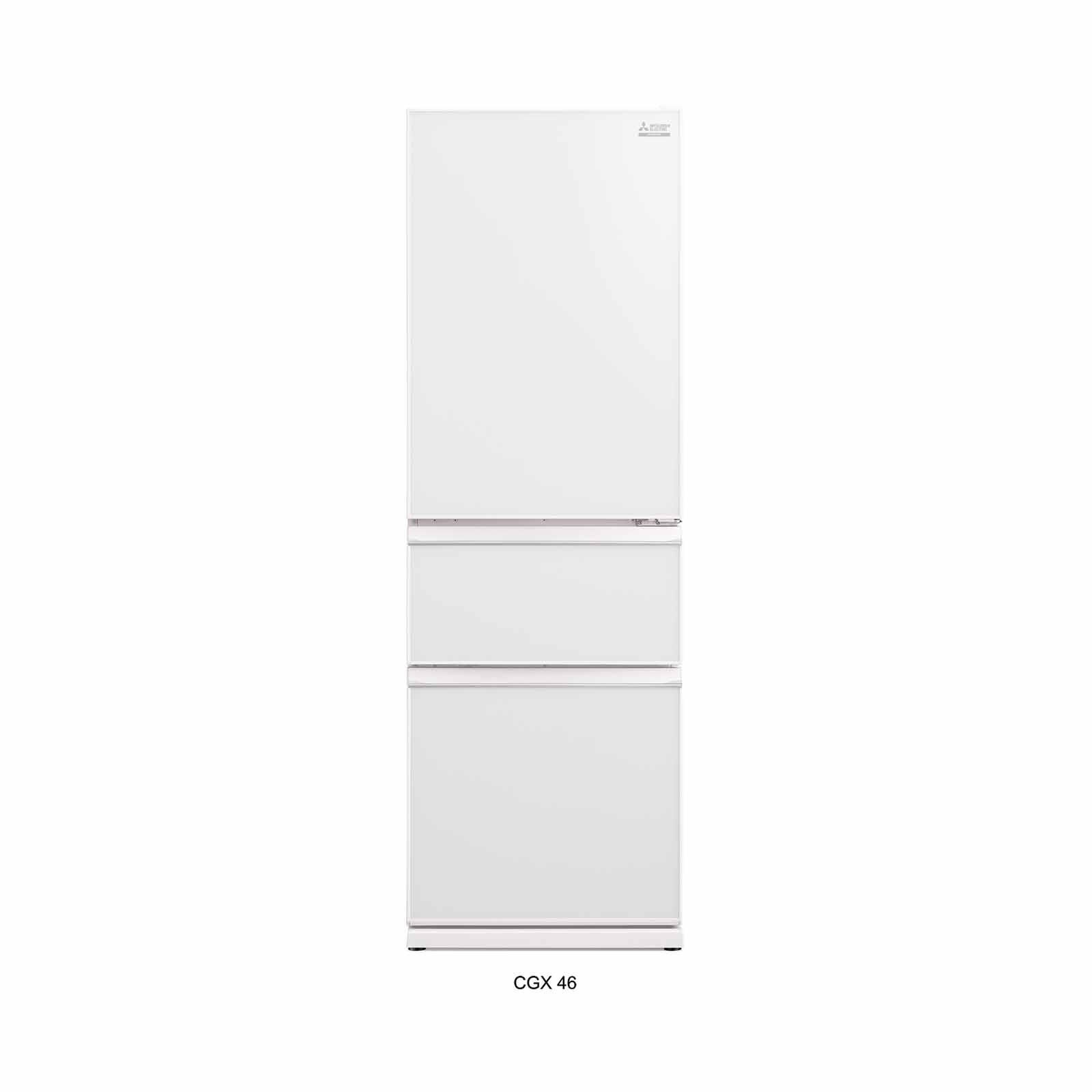 Shop MITSUBISHI 3 Door Refrigerator (446l) Glass White MR-CGX56EX