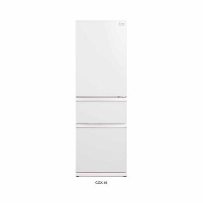 MITSUBISHI 3 Door Refrigerator (446l) Glass White MR-CGX56EX-GWH-P