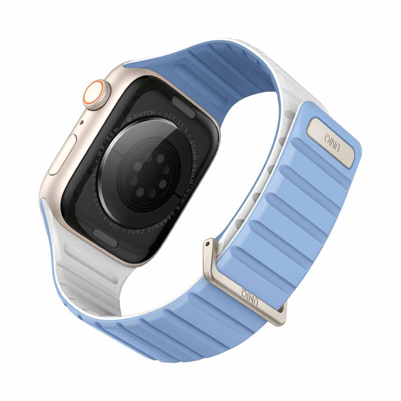 UNIQ Revix Evo Reversible Magnetic Apple Watch Strap 41/40/38mm - Powder Blue (powder Blue/white) UNIQ-41MM-REVEPBLUWHT-image 3