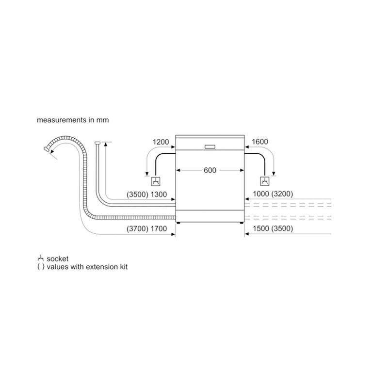 BOSCH Dishwasher - 13 Plate Setting (exclude Installation) SMS4IMW62Q-image 6