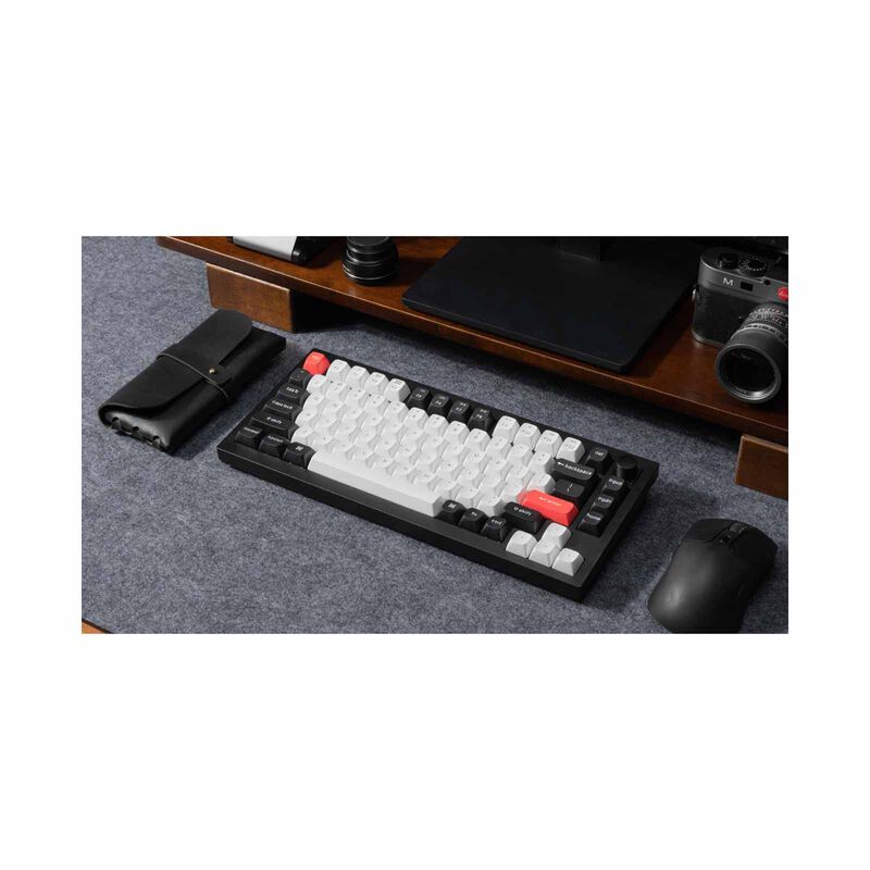 KEYCHRON Keychron Q1 He 75% 82key, Carbon Black, Knob, Purple Rgb Hot-swap Gateron 2.0 Magnetic Switch KYCN-Q1H-M1-image 3