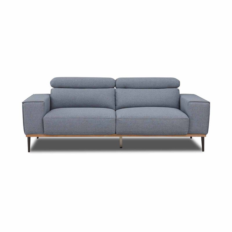 MUZE 3 Seater (fab) Cat C Grey Fabric Sofa NEW CLEO-image 2