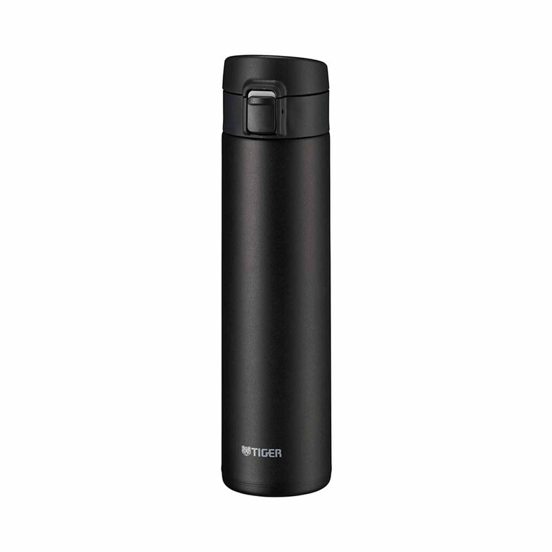 TIGER 0.6lt Push Button Lid Stainless Steel Bottle (stone Black) MKA-K060 (KK)-image 1