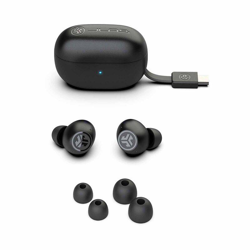 JLAB Go Pop Anc True Wireless Earbuds - Black EBGOANCRBLK124-image 2