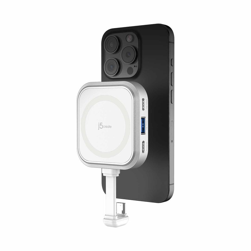 J5CREATE Usb-c Multi-function Hub For Iphone-white JCH168W-image 7