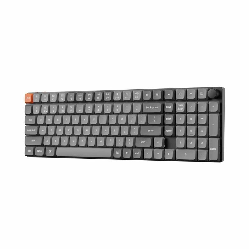 KEYCHRON K17 Max Qmk Wireless Custom Mechanical Keyboard, 96% 100 Key, Knob, Blue Switch, Rgb Backlight, Hot- KYCN-K17M-H2-image 4