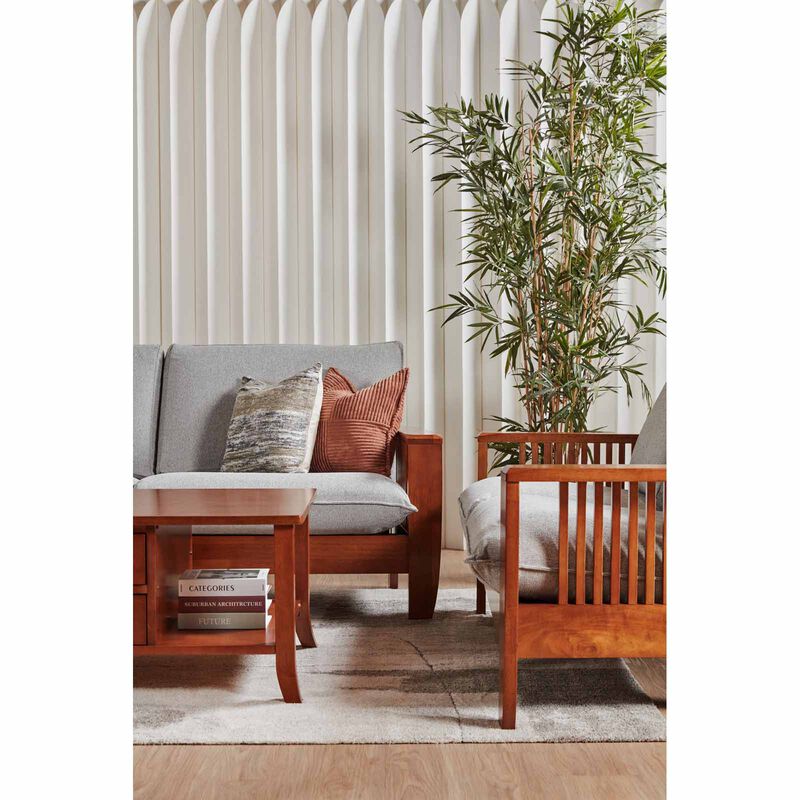 2 Seater Sofa (fab) Silver Fabric Sofa NEW KAMIYAH-image 2
