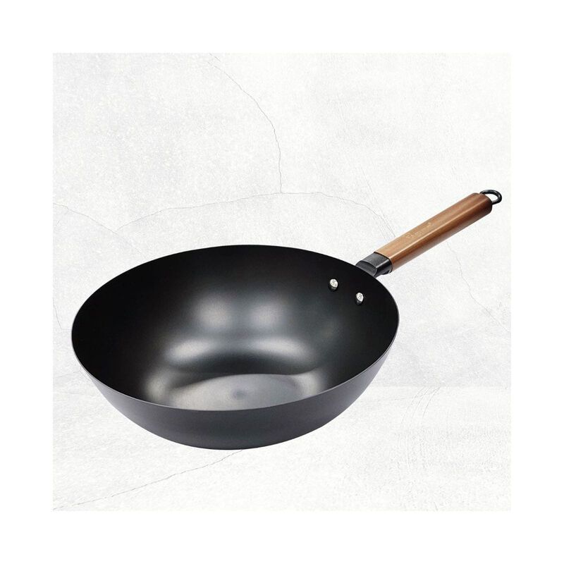 LA GOURMET Hikaru 30cm Nitriding Open Wok LGMCWCI412515-image 2