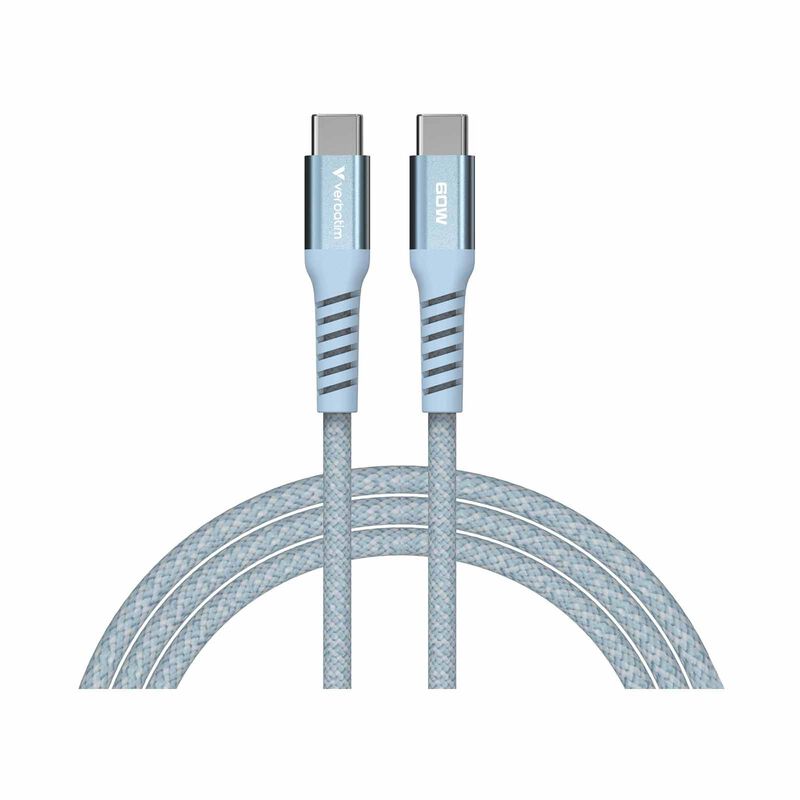 VERBATIM Sync & Charge Usb-c To Usb-c 60w Magnetic 120cm - Blue VM31852-image 1